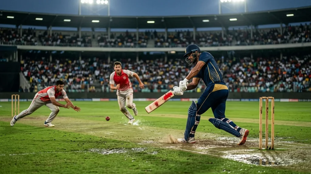 Cricketspiel zwischen ungleichen Teams als Sinnbild der Handicap-Wette