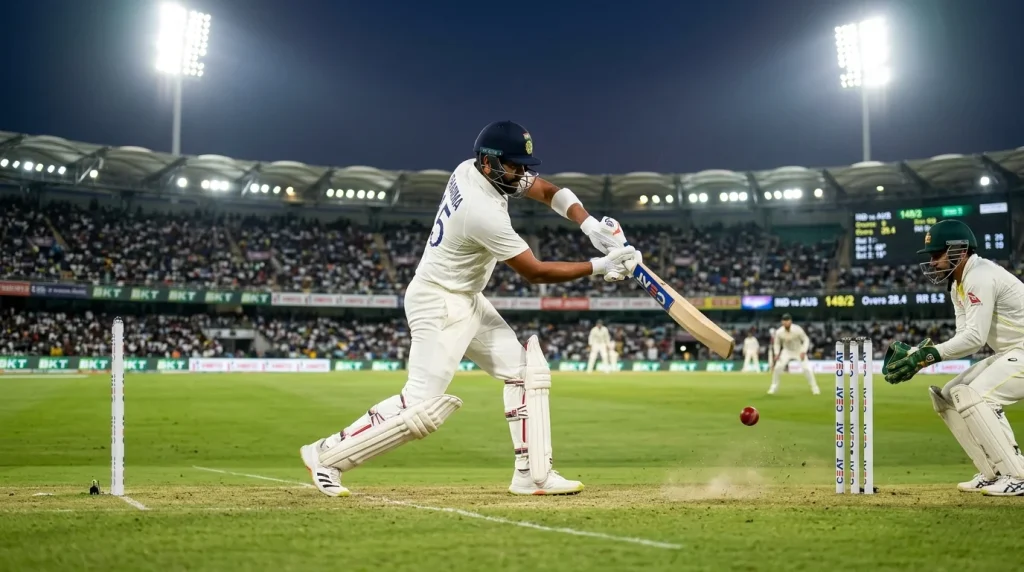 Schlagmann erzielt Runs als zentrales Motiv der Over-Under-Wette beim Cricket