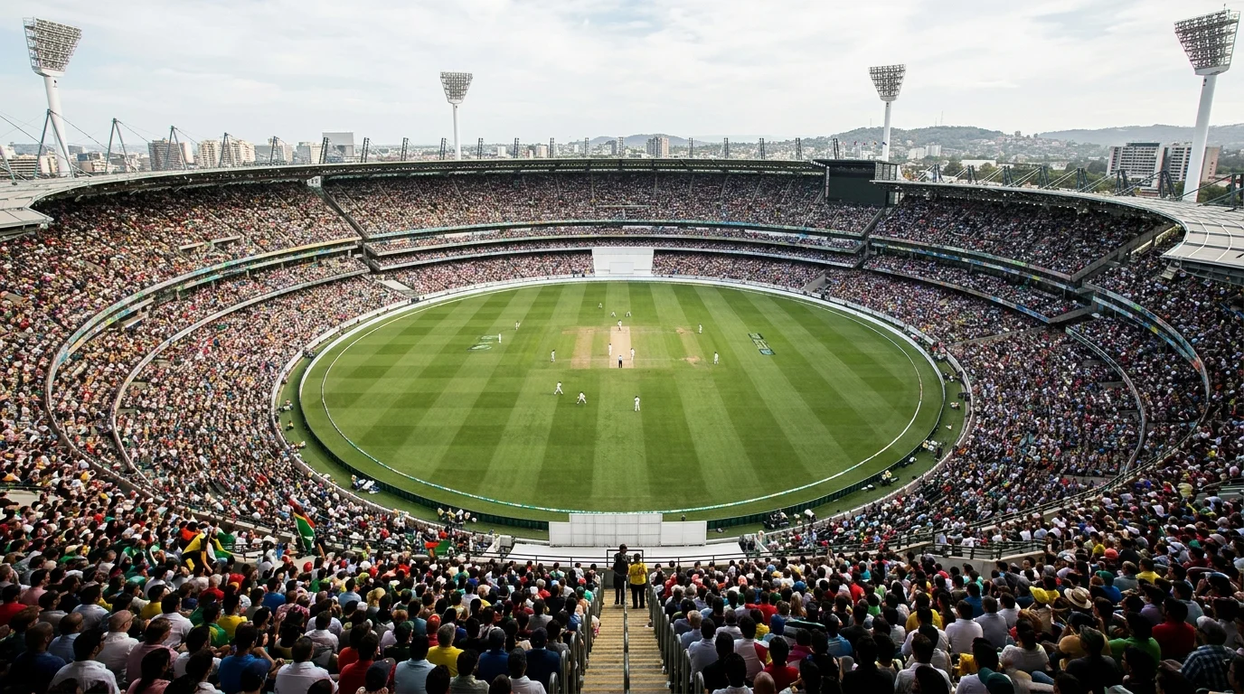 Cricketstadion als Sinnbild für die Grössenordnung des globalen Wettmarkts