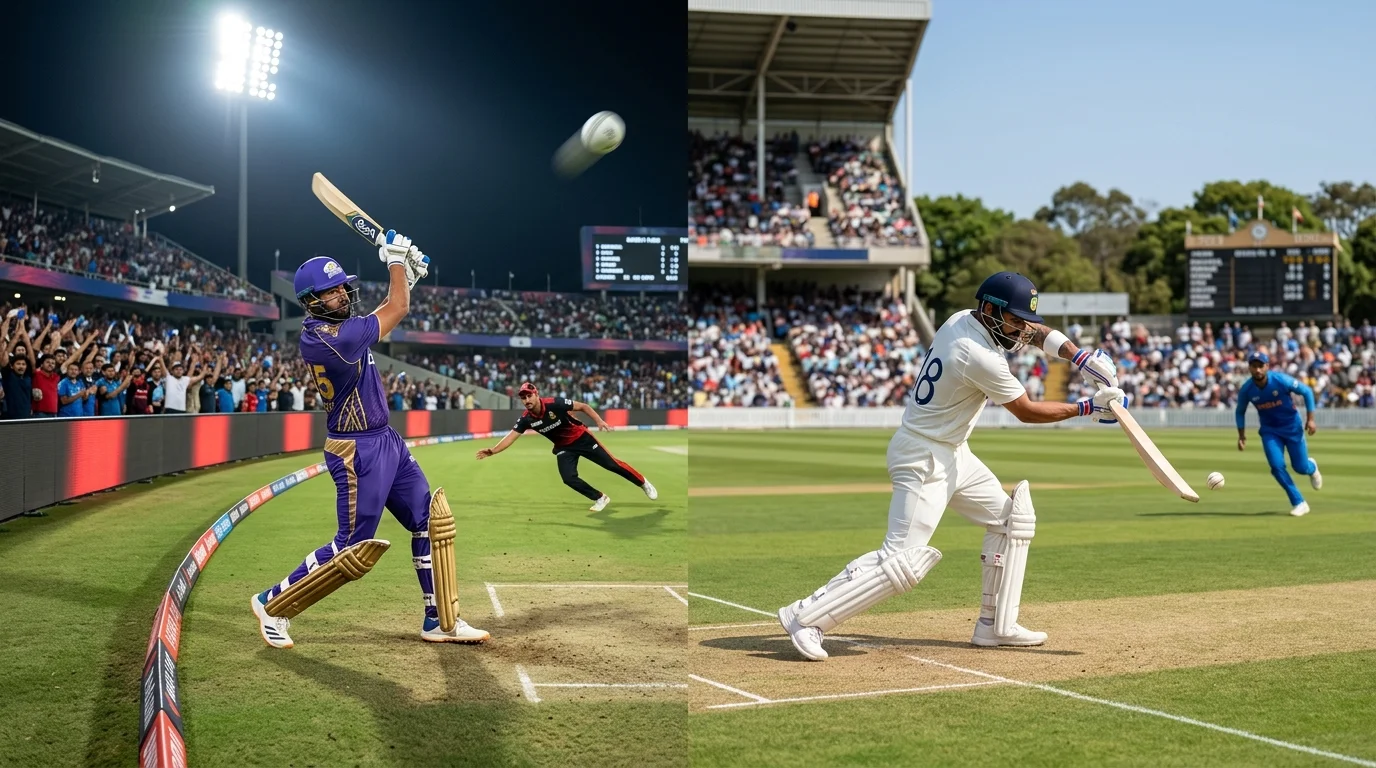 Gegenüberstellung des Run-Tempos von T20 und ODI für die Over-Under-Linie