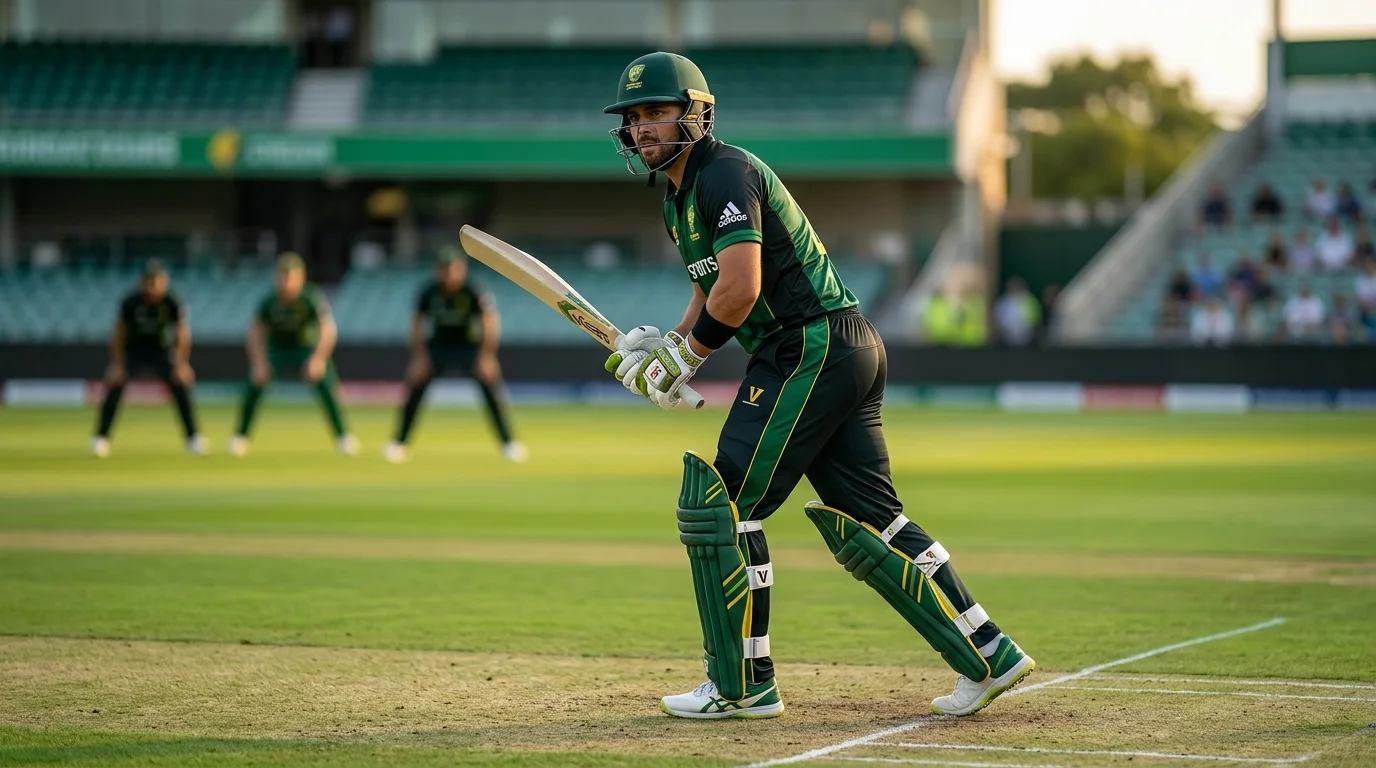 Schlagmann eines Teams beim Aufbau einer Innings als Motiv der Top-Batsman-Wette