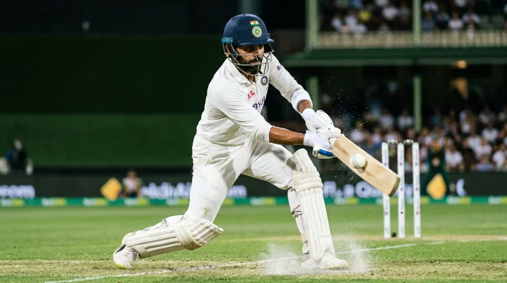 Schlagmann erzielt Runs und führt das Innings im Stil einer Top-Batsman-Wette an